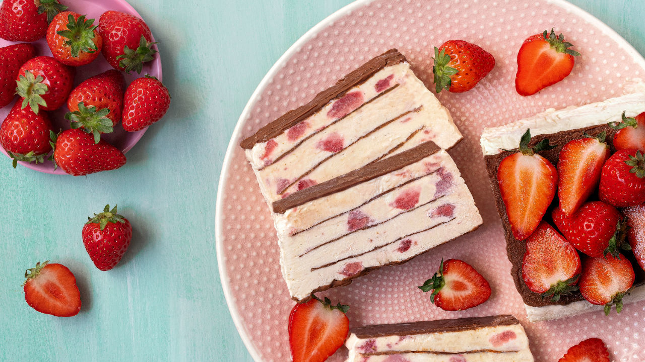 Strawberry & Chocolate Ice-Cream Terrine