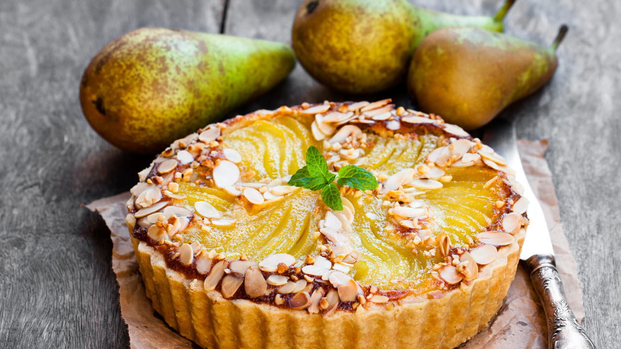 Honey, Pear & Almond Tart