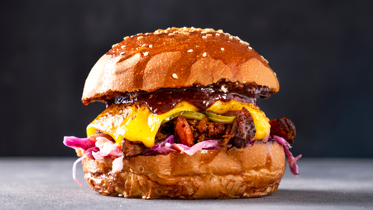 Beef Burger Kebabs with Carrot & Radish Slaw