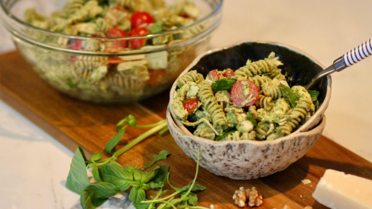 Pesto Pasta Chicken Salad