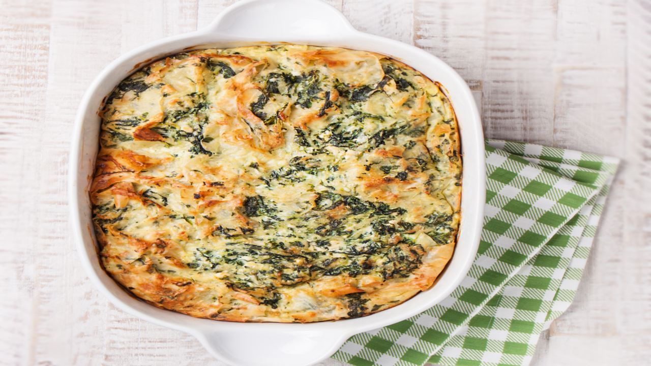 Butternut Squash, Spinach & Chicken Filo Pie