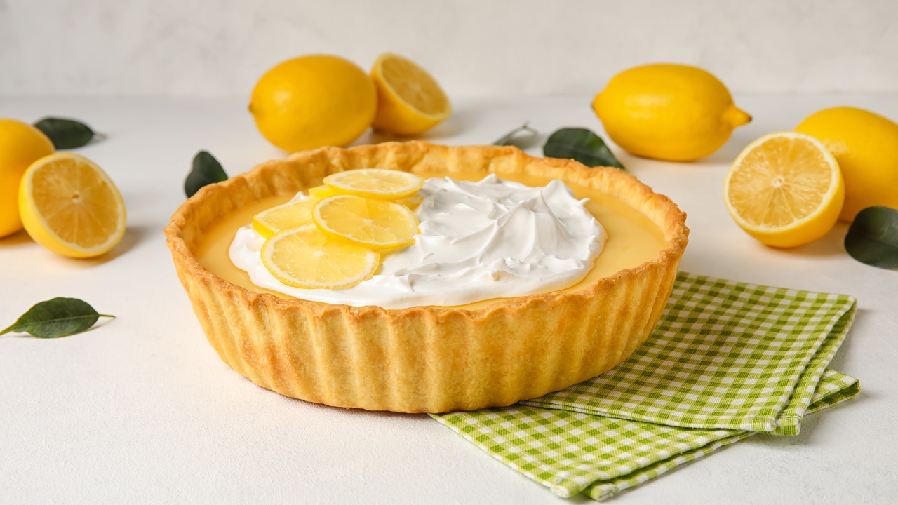 Lemon And White Chocolate Tart