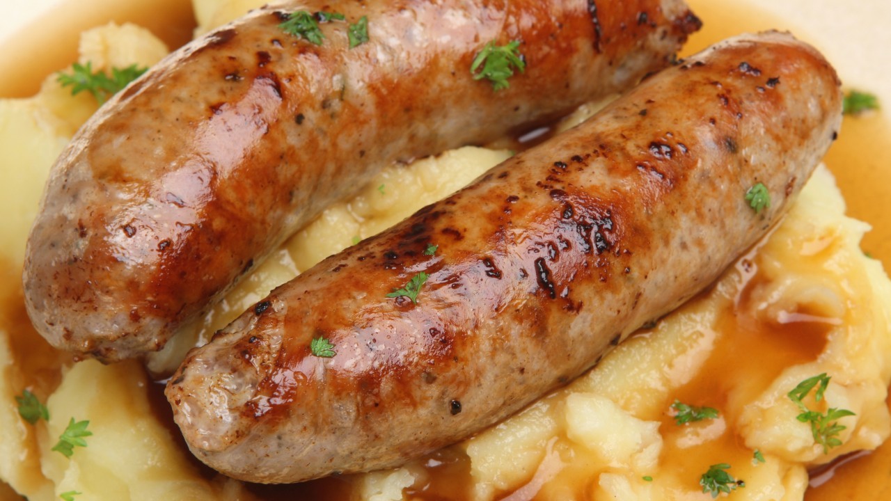 Classic Bangers and Mash