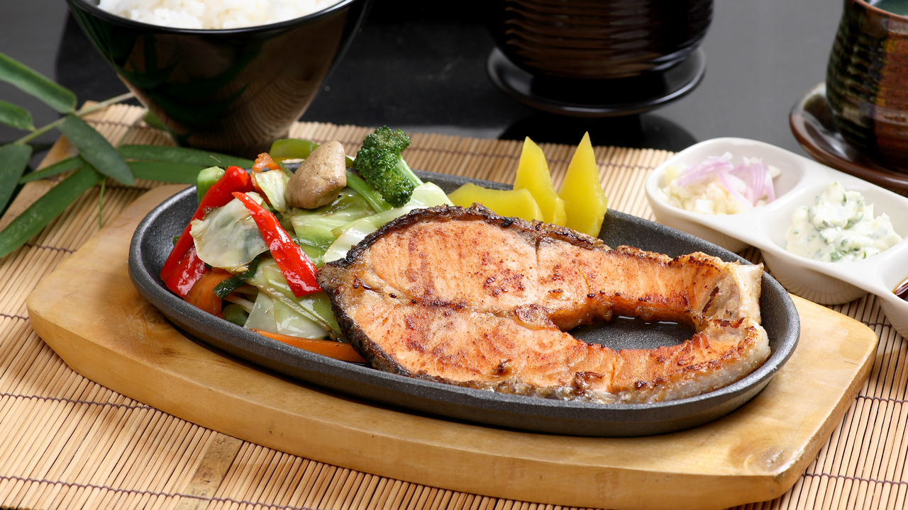 BBQ Swordfish with Grilled Vegetables