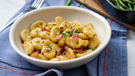 Harissa & Pancetta Gnocchi Bake