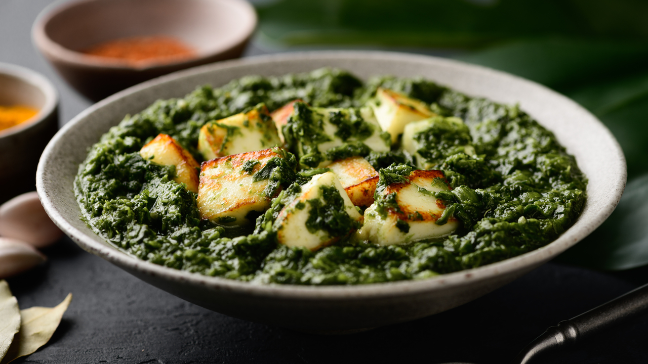 Palak Paneer Puff Pastries