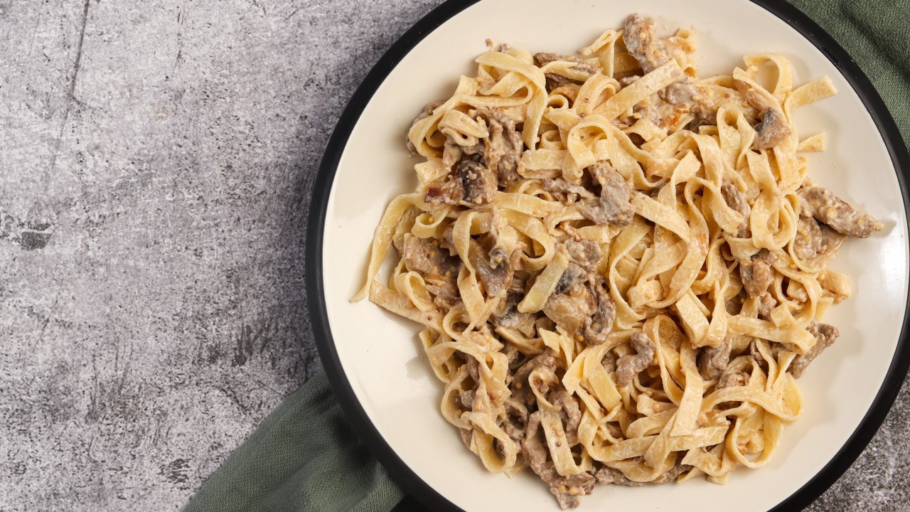 Beef Fillet, Shrimp, Rosemary and Aparagus Pappardelle Pasta