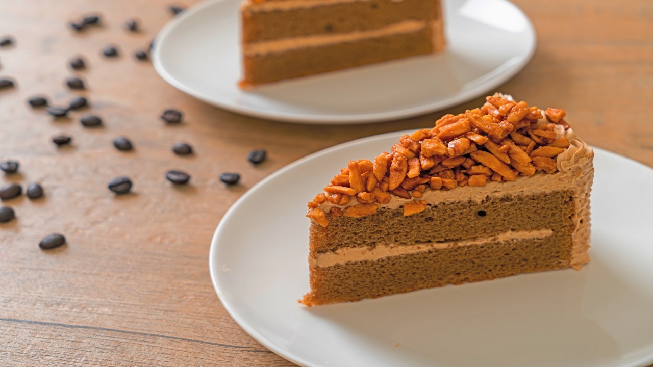 Coffee Sponge Cake with Biscoff Coffee Buttercream