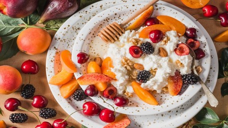 Mandarin, Savoiardi and Ricotta Bowl