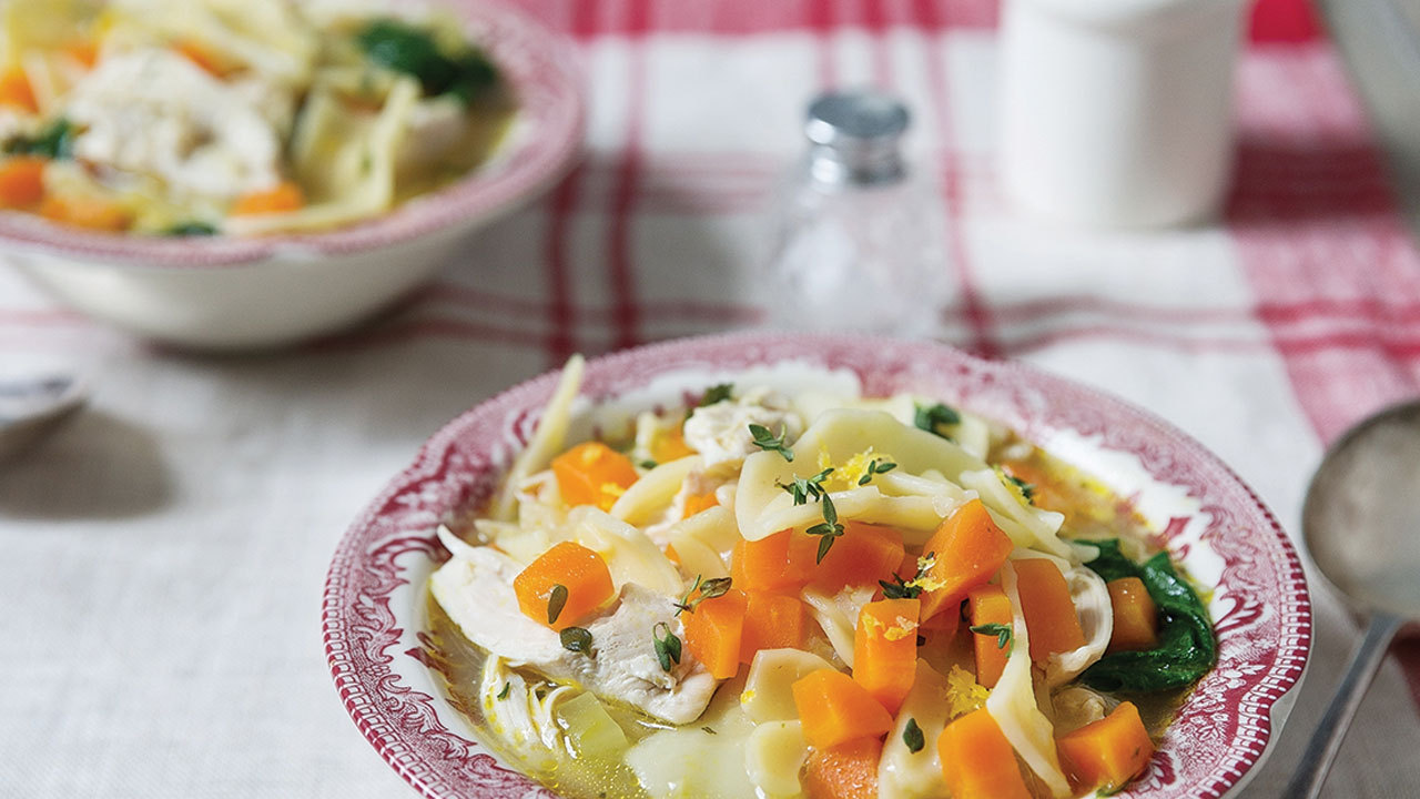 Lemon Chicken Noodle Soup