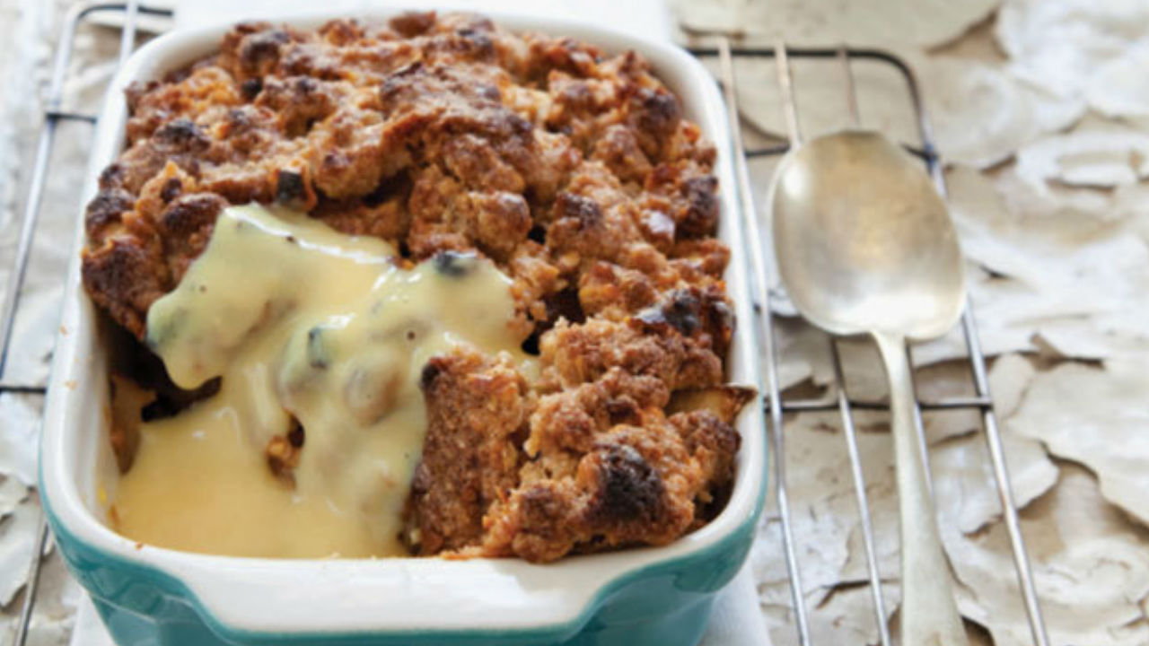 Peach & Strawberry Crumble