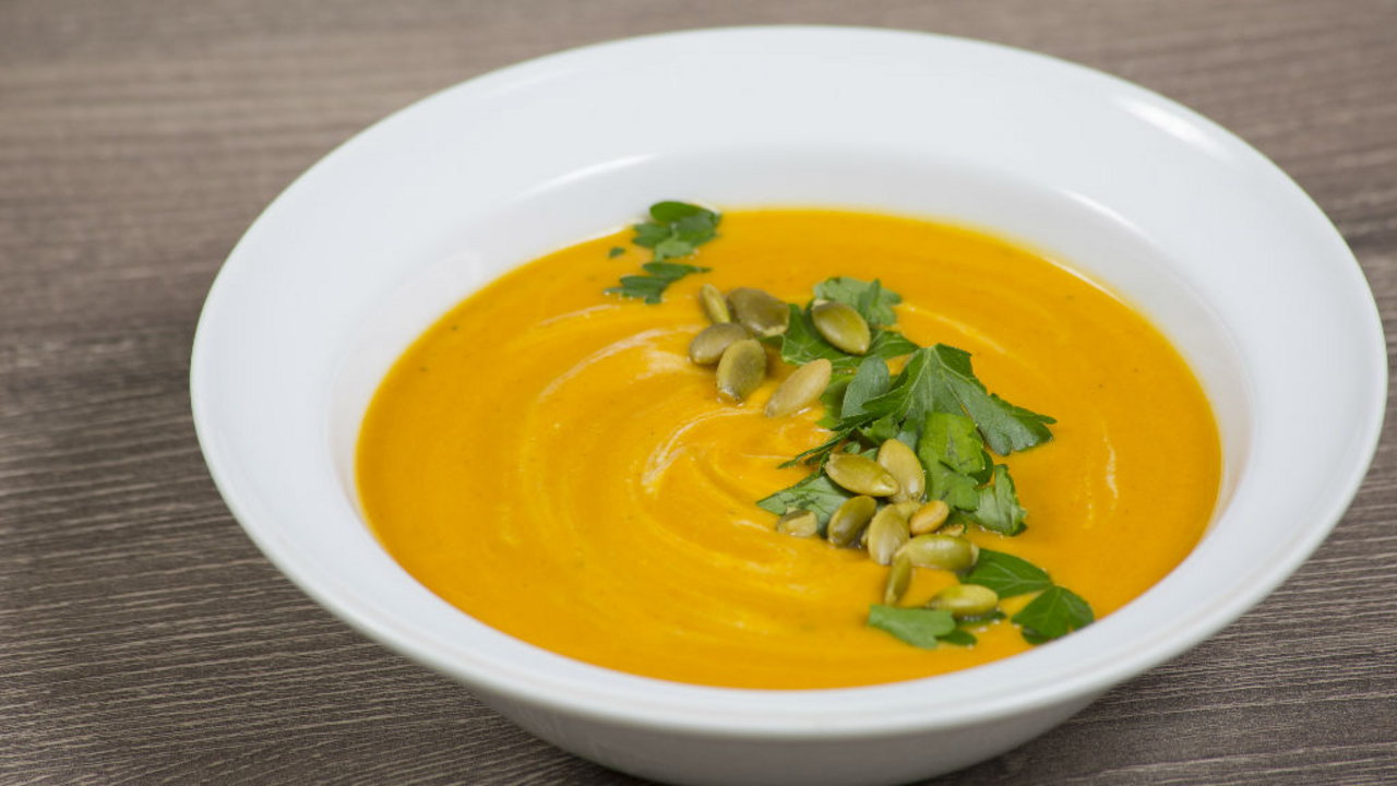 Curried Sweet Potato & Coconut Soup